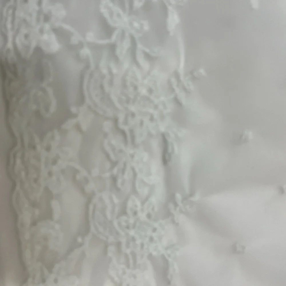 Vintage Sheer White Satin Skirt Embroidered Midi Fairy Romantic Feminine Cottage